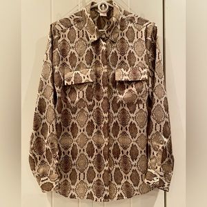 Joe Fresh snakeskin print top